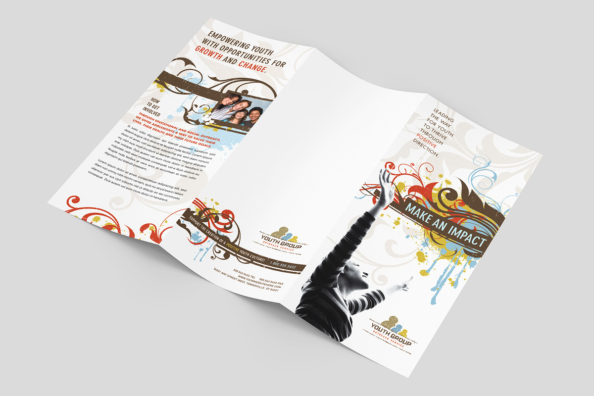 Youth Ministry Brochure Template, a Brochure Template by StockLayouts (Photo 3 of 4)