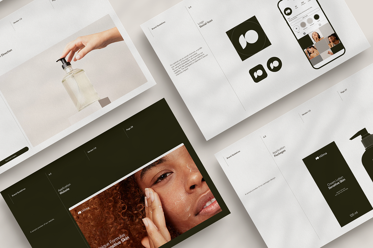 Hilma · Brand Guidelines, a Brochure Template by Esla Studio (Photo 12 of 14)
