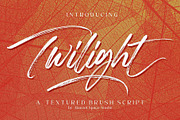 Twilight - Textured Brush Script, a Script Font by HanzelSpace Studio (Thumbnail 1 of 8)