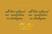 Luxuriougenics, a Script Font by Pollux of Geminorum (Thumbnail 9 of 12)