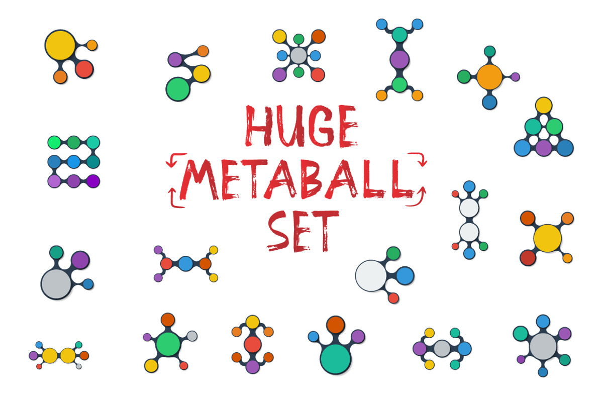 Huge Vector Metaball Set, an Object Graphic by RaZZeRs (Photo 1 of 3)