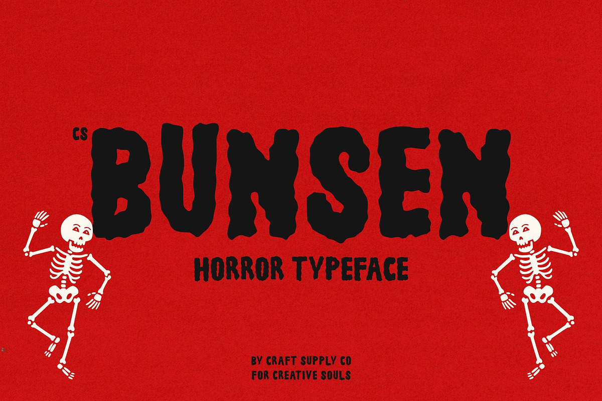 Vintage Horror Font Bundle, a Sans Serif Font by Craft Supply Co. (Photo 4 of 11)