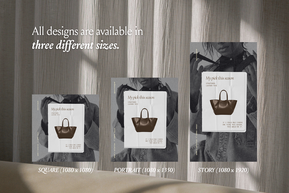 Old Money Fashion Social Templates, a Social Media Template by CanvaTemplateClubCo (Photo 10 of 12)
