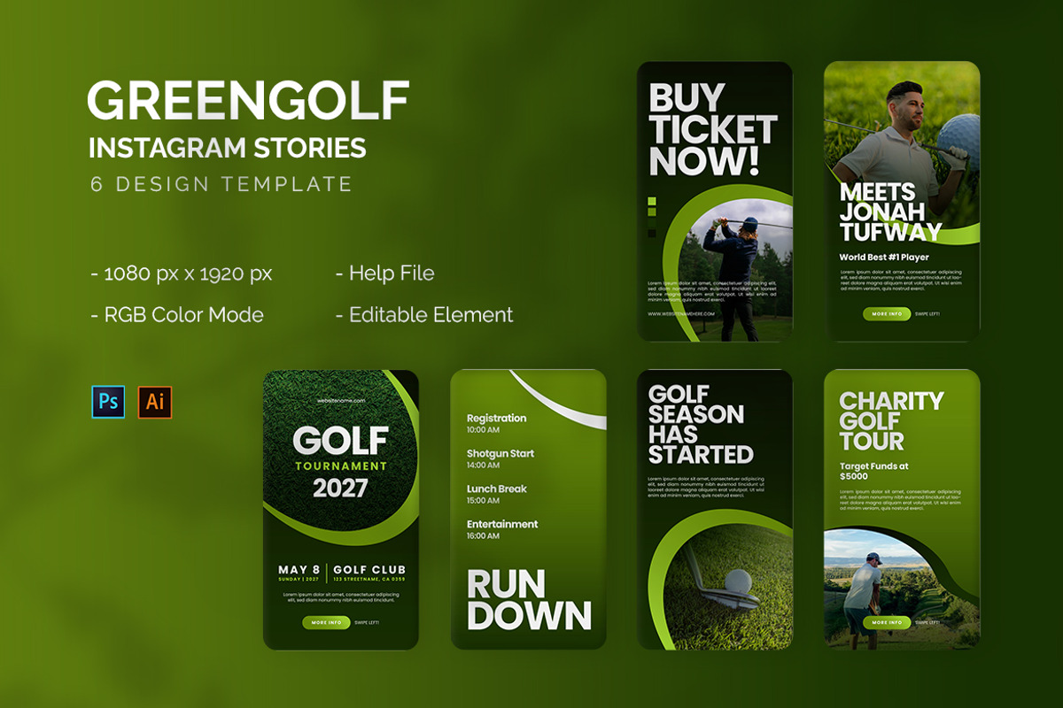 Greengolf - Instagram Story, a Social Media Template by StreaksideStd