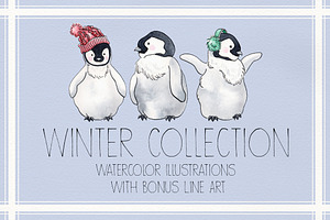 Winter Watercolor Collection