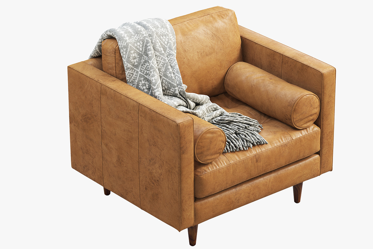 Briar Leather Chair brown and black, a Furniture 3D Model by 3dmitruk (Photo 5 of 24)