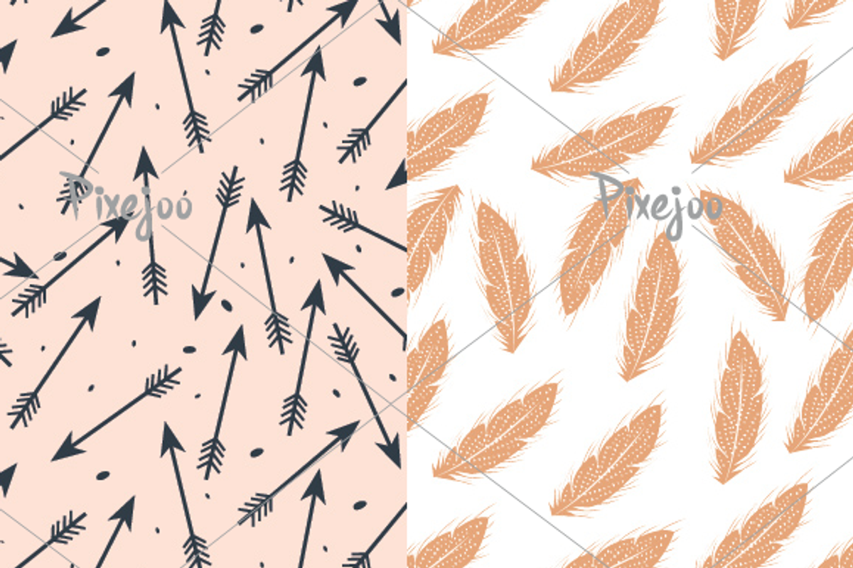 8 Seamless Tribal Patterns preview 5