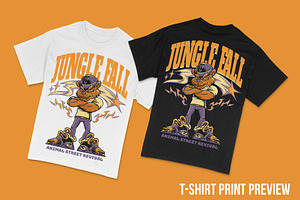 Jungle Fall T-Shirt Illustration