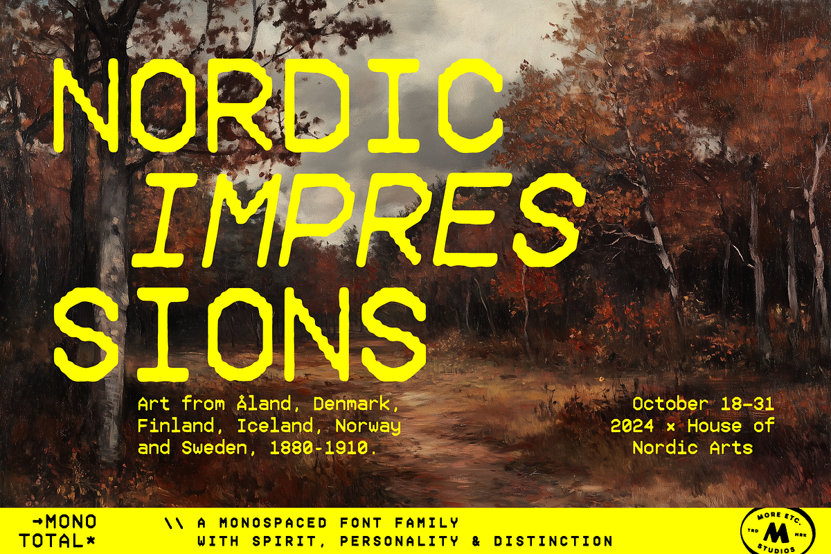 Mono Total–Monospaced Font Family, a Sans Serif Font by More Etc. Studios (Photo 5 of 15)