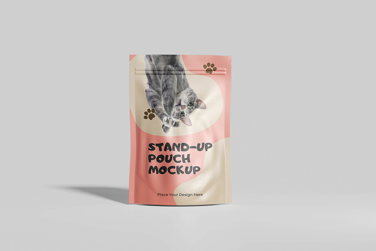 Stand-Up Pouch Mockup, a Packaging Mockup by Indah (Photo 2 of 6)