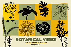 Botanical Vibes: 120 Floral Elements