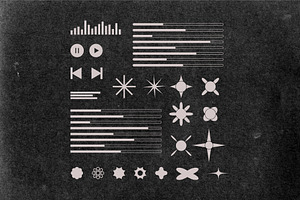 100 Futuristic Vector Shapes Vol.1