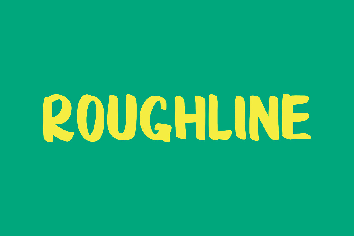 ROUGHLINE | Fun Display Font, a Handwritten Font by Yuby Creative (Photo 1 of 6)