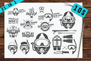 21 in 1 Set of Scuba Diving, a Graphic by Hadanello88 (Thumbnail 1 of 4)