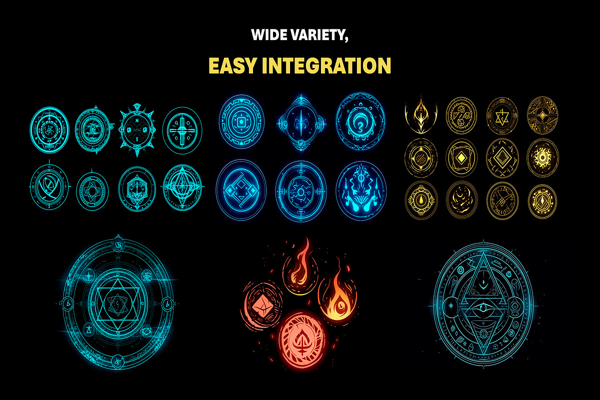 275+ Magic Rune Circles and Glyphs, an Object Graphic by Mikel Blazgad (Photo 3 of 11)