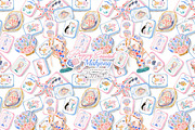 Preppy Coastal Mahjong Clipart, a Decorative Illustration by TheHappyGiftArt (Thumbnail 9 of 12)