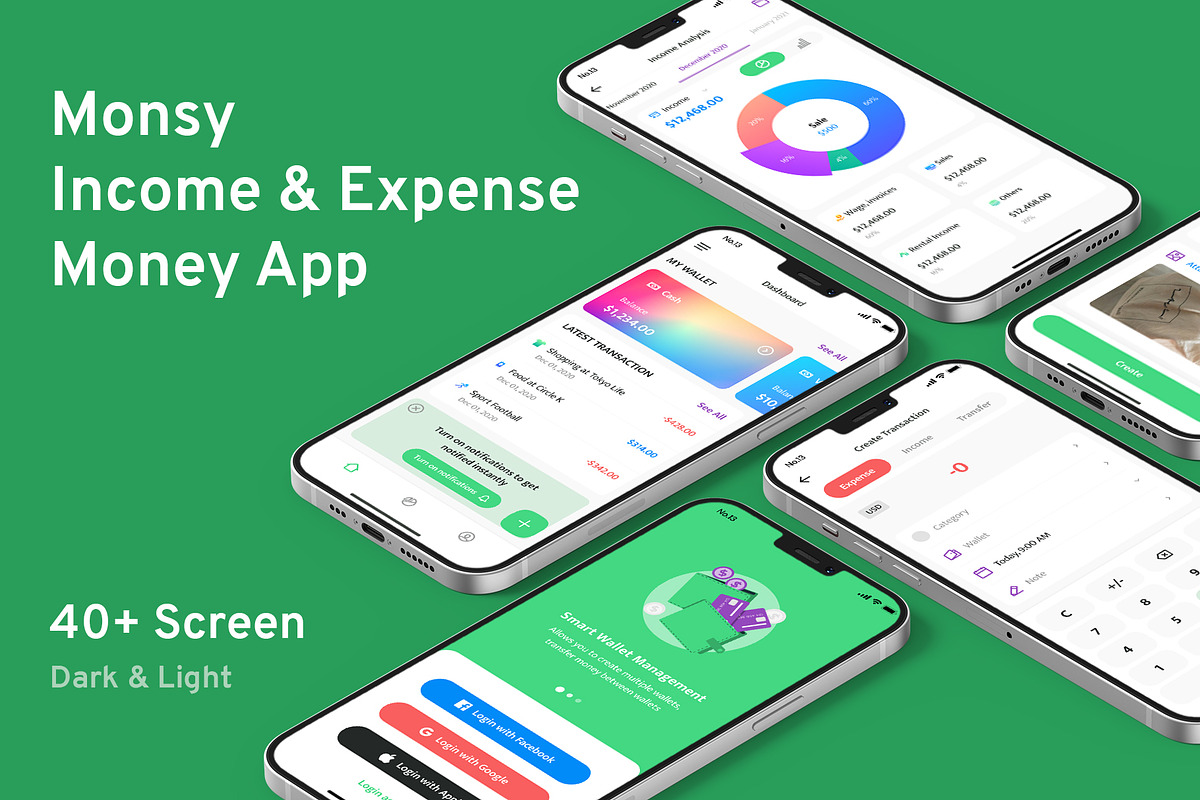 Monsy-Income & Expense Money App, an App Template by No.13 (Photo 1 of 4)