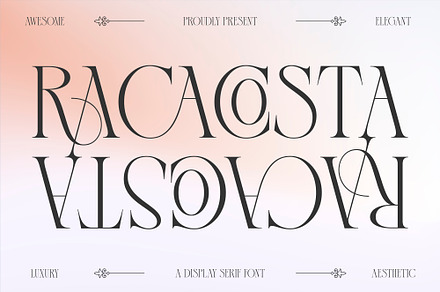 Racacosta | Display Serif Font, a Serif Font by Bekhair Studio