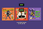 Halloween Cartoon Bundle, an Illustration by The Isian (Thumbnail 15 of 40)