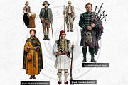 Traditional Folks World Cliparts, a Person Illustration by ThatsDesignArt (Thumbnail 14 of 17)