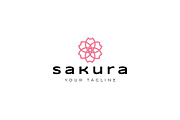 Sakura icon template illustration, a Branding & Logo Template by Dyn Studio (Thumbnail 1 of 2)