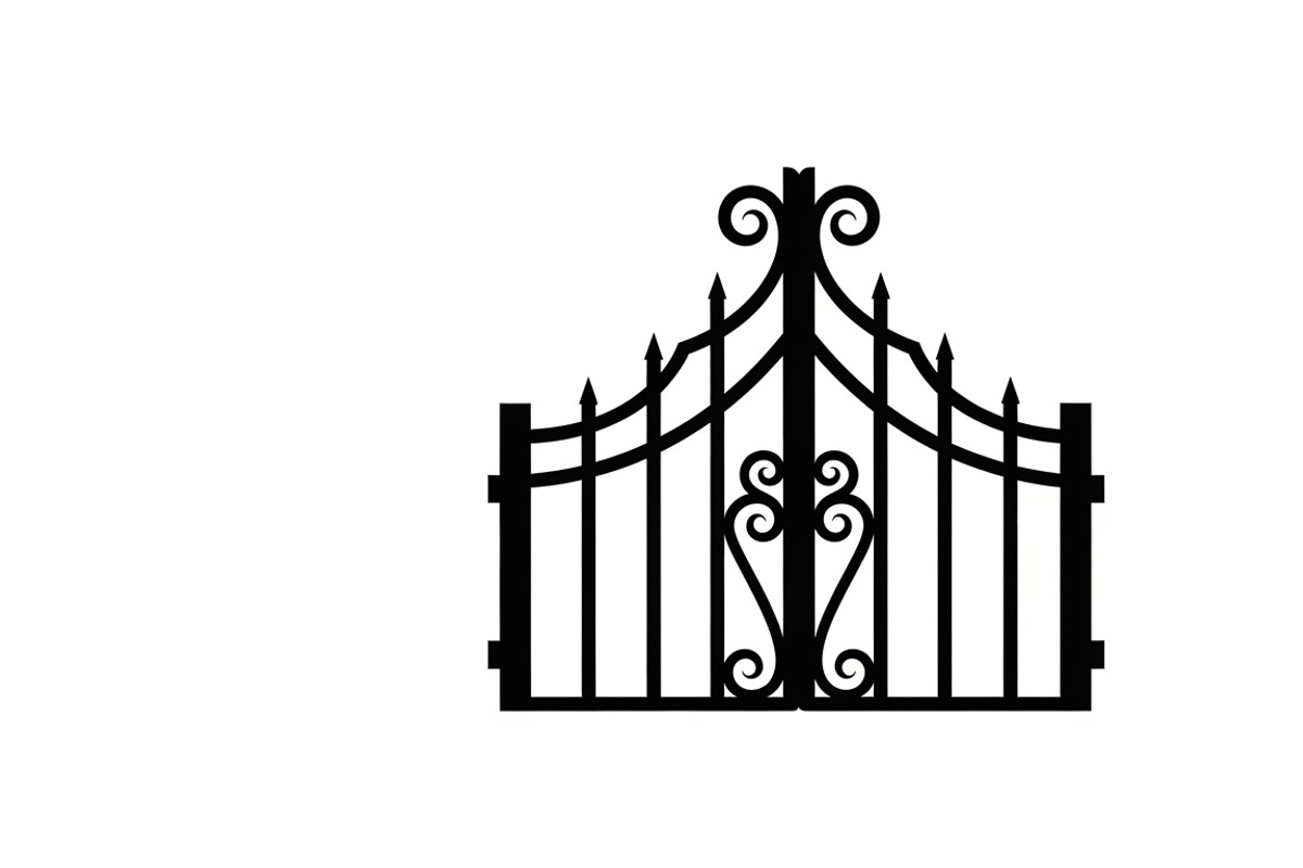 Ornate Iron Gate SVG Bundle, an Illustration by Designs_River (Photo 7 of 31)