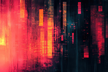 Abstract Glitch Art Red Orange Black, a Background Photo by Pixeness
