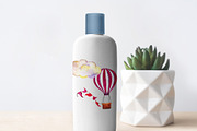 Balloons and clouds watercolor set, an Illustration by Watercolor & sketches (Thumbnail 4 of 5)