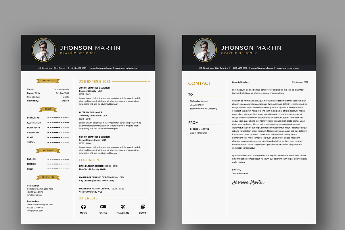 Clean Resume template, a Resume Template by Divergent Studio (Photo 4 of 4)