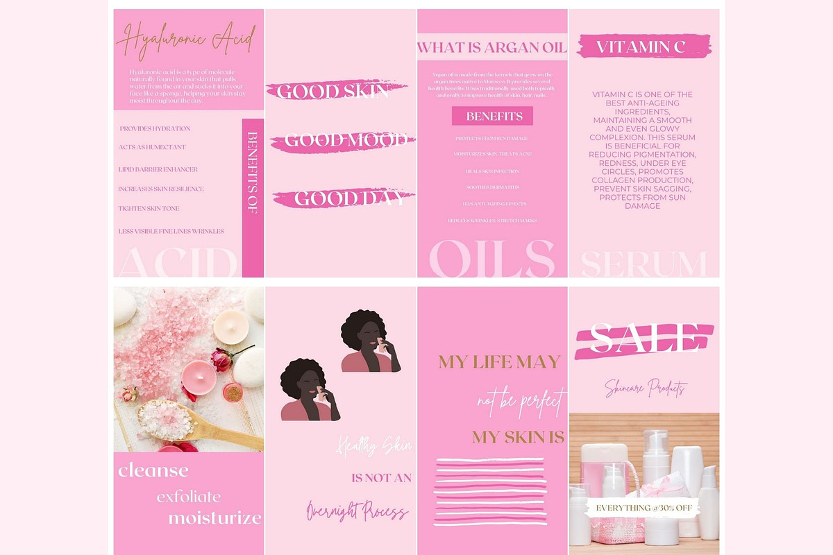 Beauty Instagram Templates Canva, a Social Media Template by Deepa Template Studio (Photo 13 of 19)