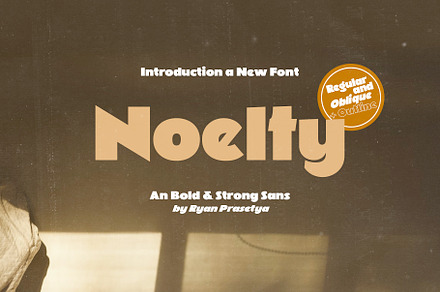 Noelty 4 Styles Bold Sans Font