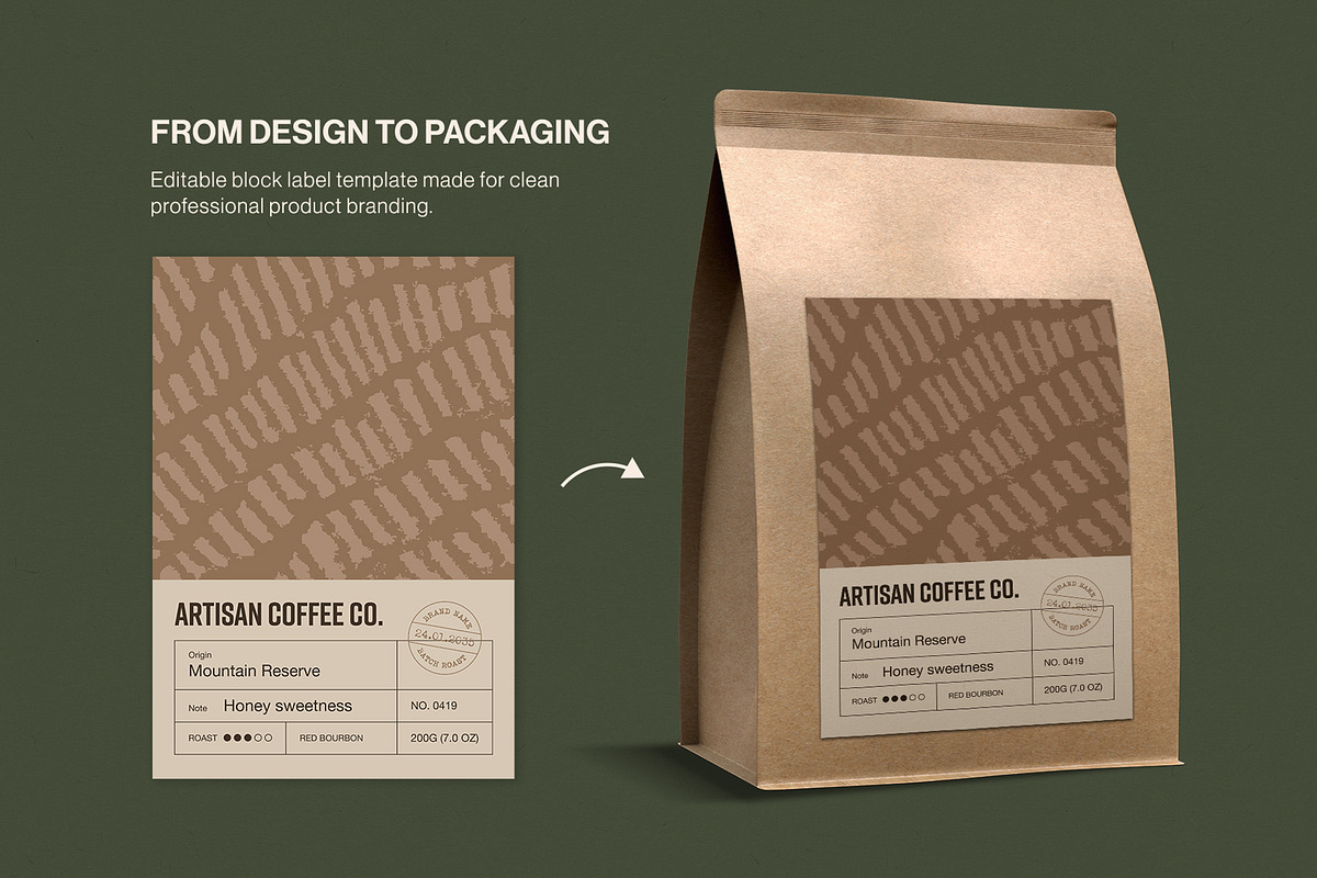 Product Packaging Label Template Set, a Stationery Template by BrandPacks (Photo 10 of 15)