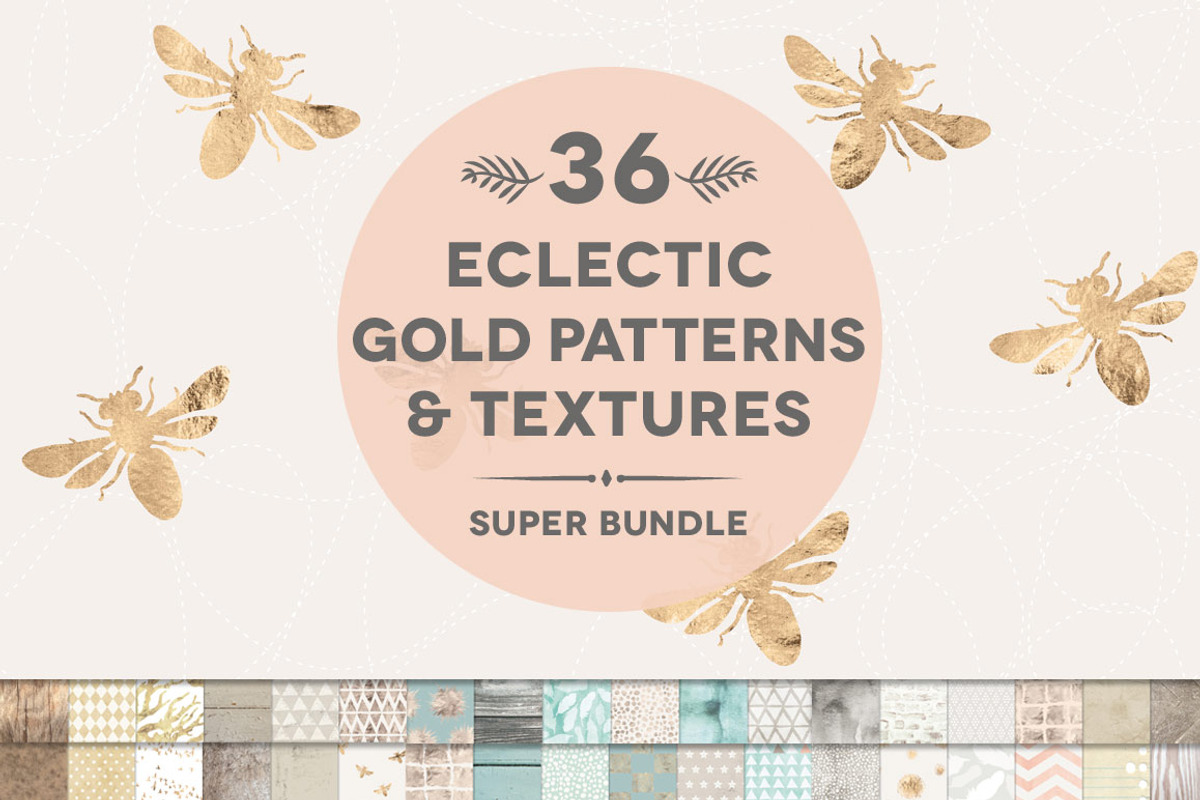36 Gold & Weathered Texture Bundle, a Pattern Graphic by Blixa 6 Studios (Photo 1 of 5)