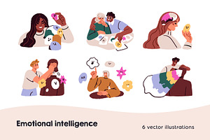 Emotional intelligence concepts set, a Person Illustration by Good Studio