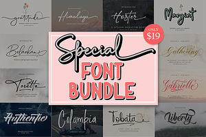 Special Font Bundle, a Handwritten Font by Raffa Creative