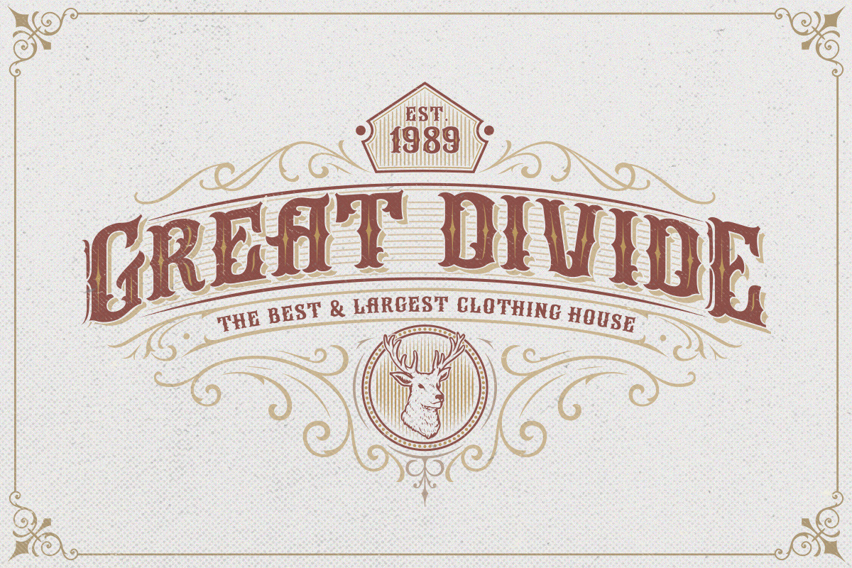 Arlington Layered Font & Ornaments preview 5