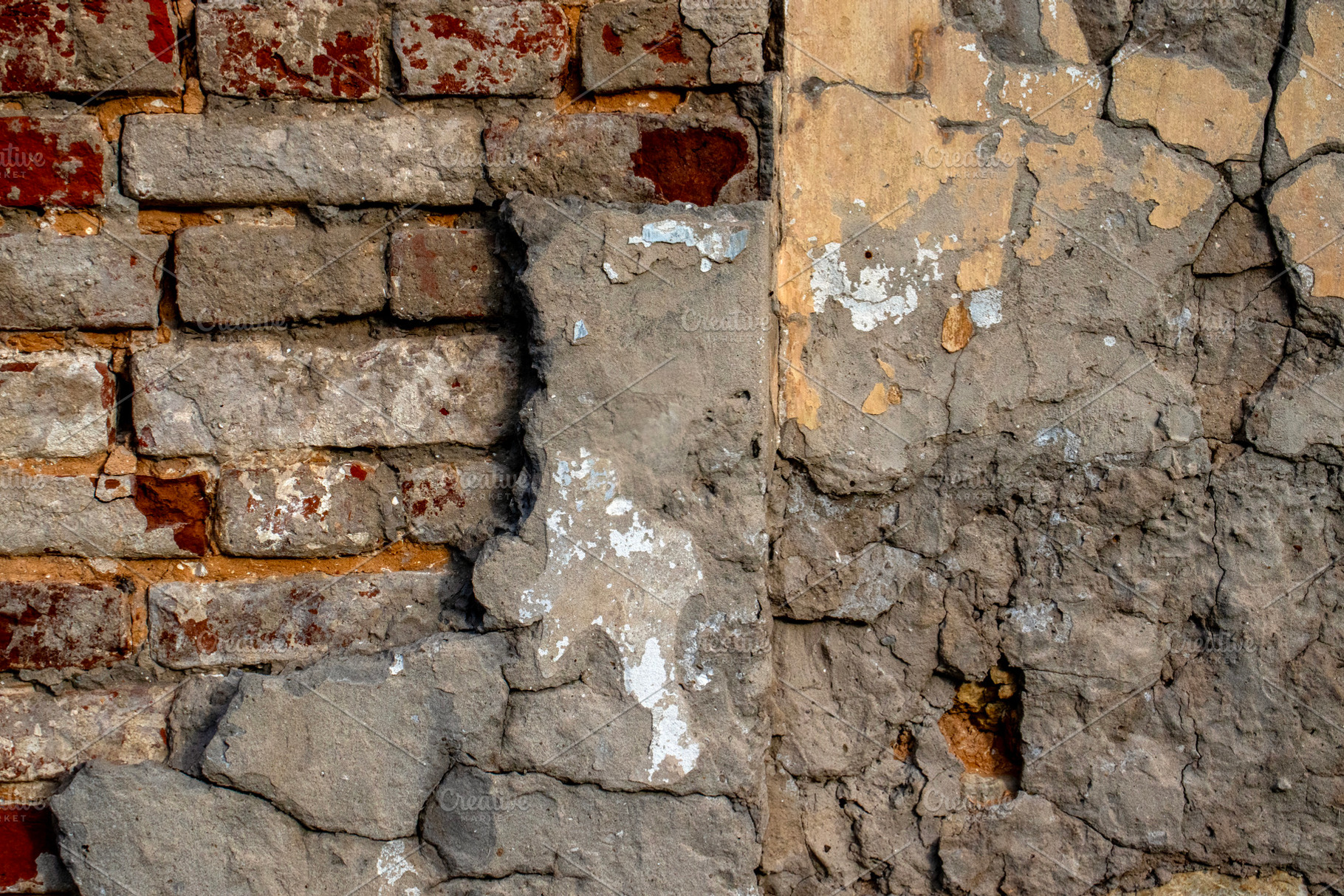 View of a red brick wall fragment, an Architecture Photo by Schreibikus