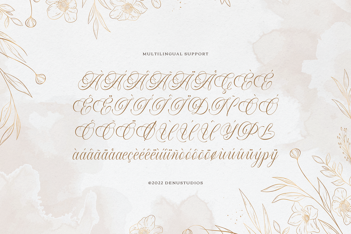 Sirclair Miwareta Beauty Calligraphy, a Script Font by Denustudios (Photo 11 of 12)