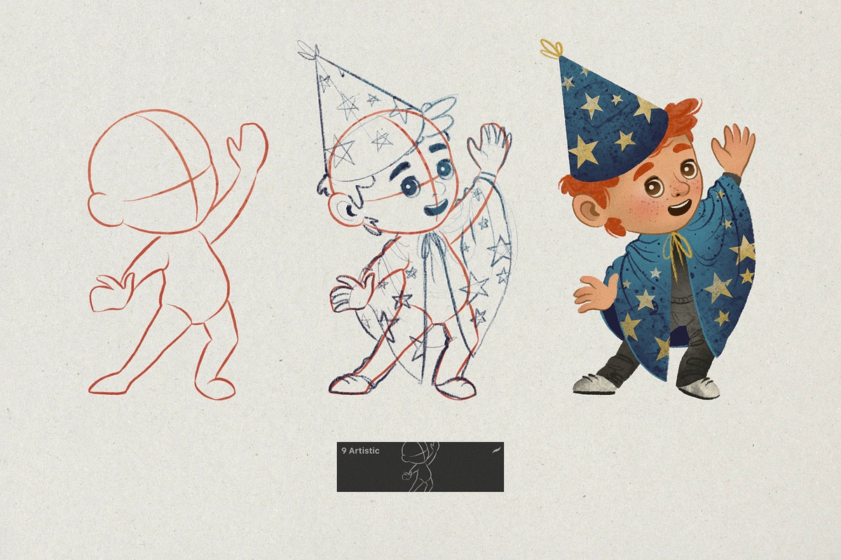 Character Design Kids. Stamp Brushes, a Brush Add-On by Maria Summer (Photo 7 of 10)