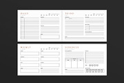Daily Planner Template Landscape, a Stationery Template by DesignCrest (Thumbnail 4 of 8)