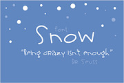 Snow Font, a Script Font by Fonts & Printables (Thumbnail 1 of 3)