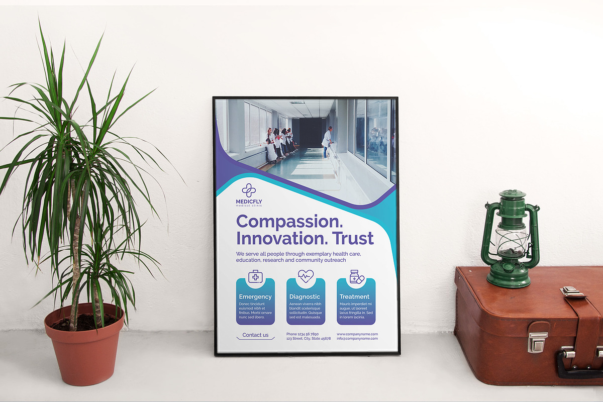 Medical Clinic Print Pack, a Poster Template by TemplatesNow! (Photo 11 of 11)