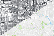 5 maps of USA cities 3, a Transportation Illustration by MaximGertsen (Thumbnail 10 of 10)