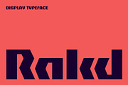 Rakd - Bold Geometric Display Typefa, a Font by ESEM (Thumbnail 1 of 6)