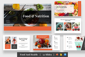 Food And Health PresentationTemplate, a Presentation Template by BumbleGraph Studio