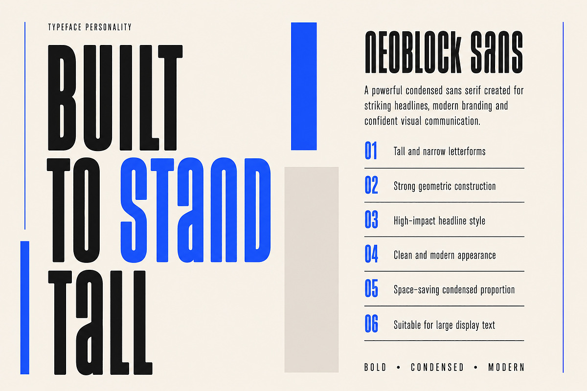 NeoBlock Sans – Bold Display Font, a Slab Serif Font by Wow Magic (Photo 3 of 4)