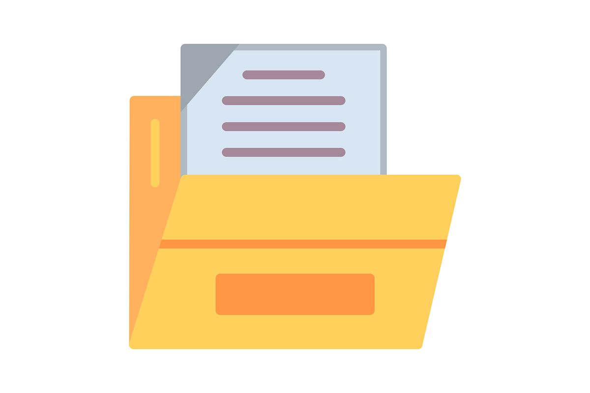 Files And Folders Flat Icon, a Duotone Icon by Pexelpy (Photo 2 of 2)