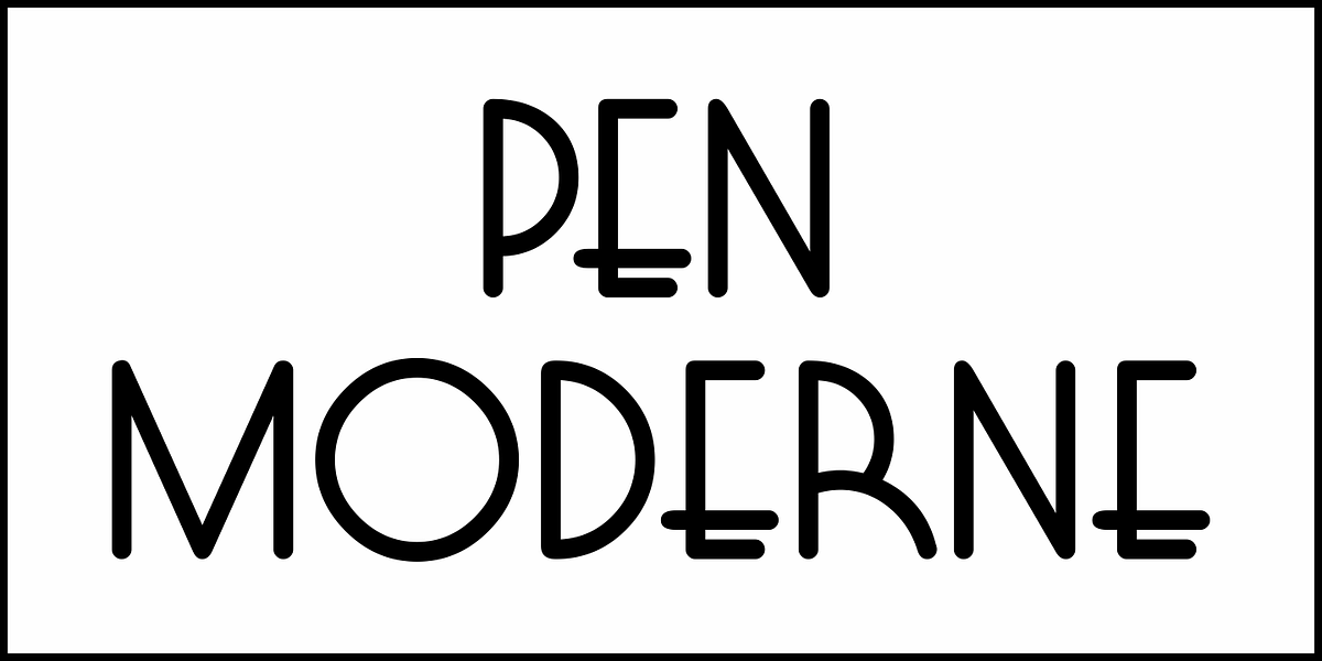 Pen  Moderne JNL, a Font by Jeff Levine Fonts (Photo 2 of 5)