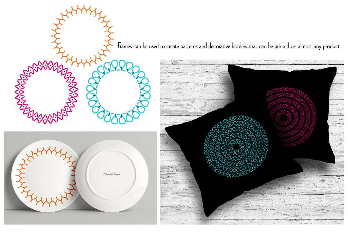 Embroidery Stitch Circle Frames, a Pattern Graphic by Melissa Held Designs (Photo 2 of 4)