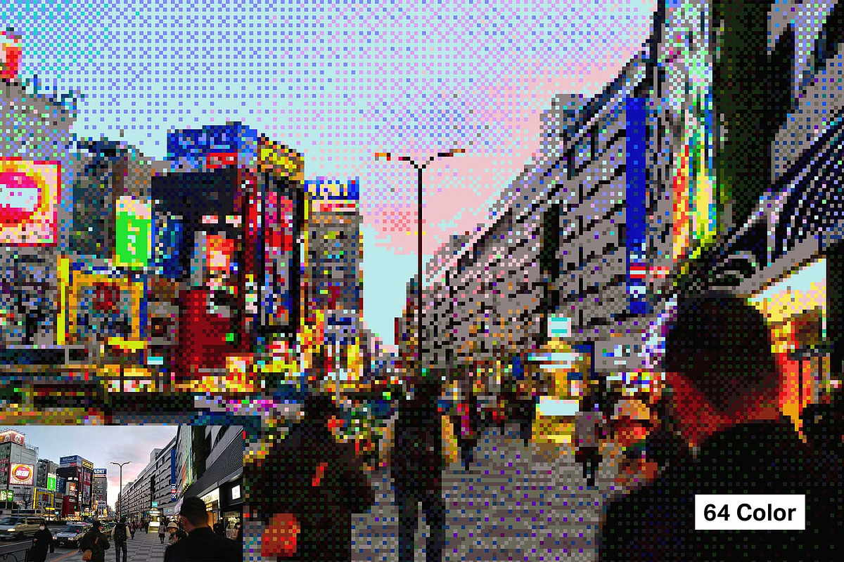 21 Pixel Art Photoshop Actions, an Action Add-On by SparkleStock (Photo 4 of 9)